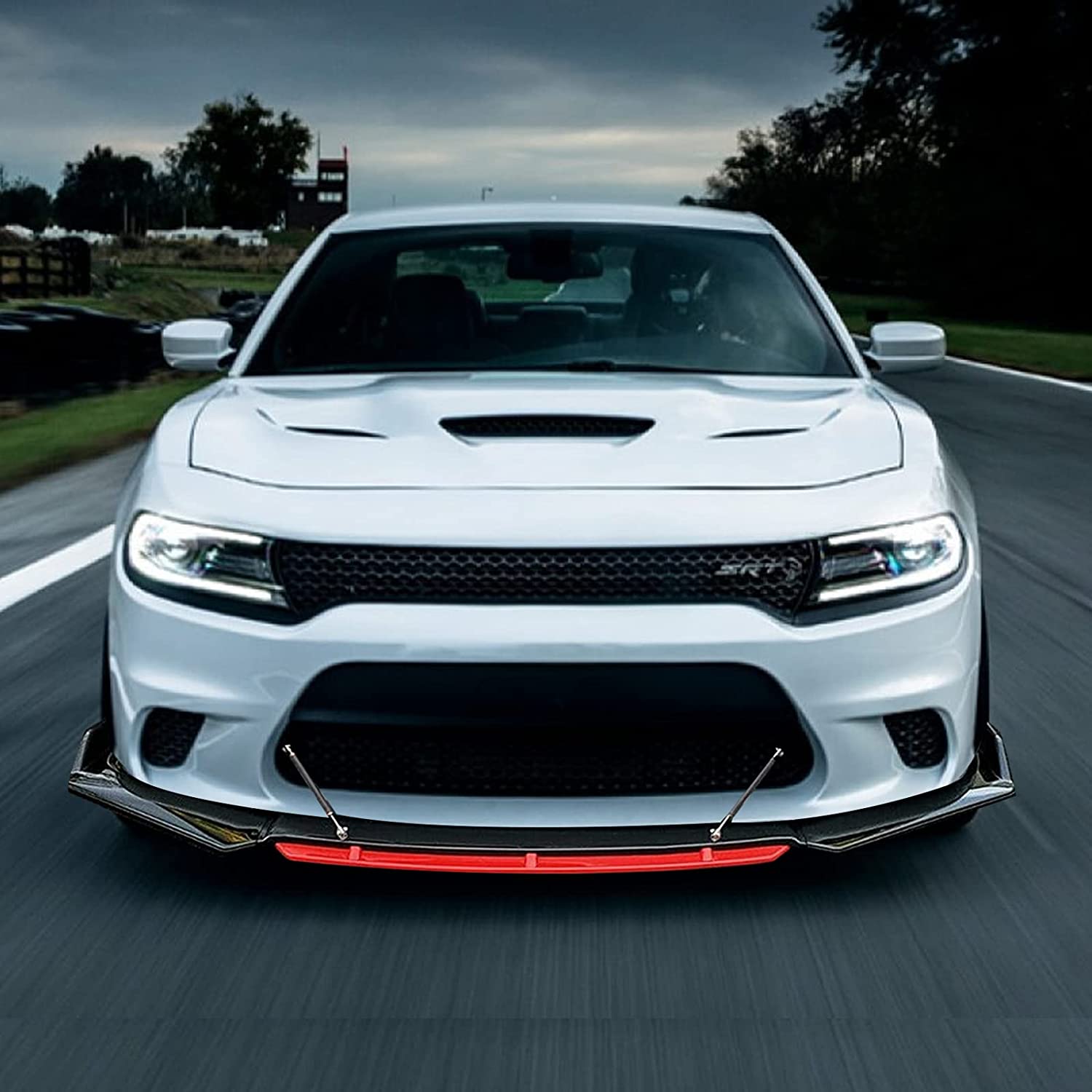 Set 2 Tije din Aluminiu reglabile pentru Consolidare Spoiler, lungime 10cm, IMITATIE CARBON-3