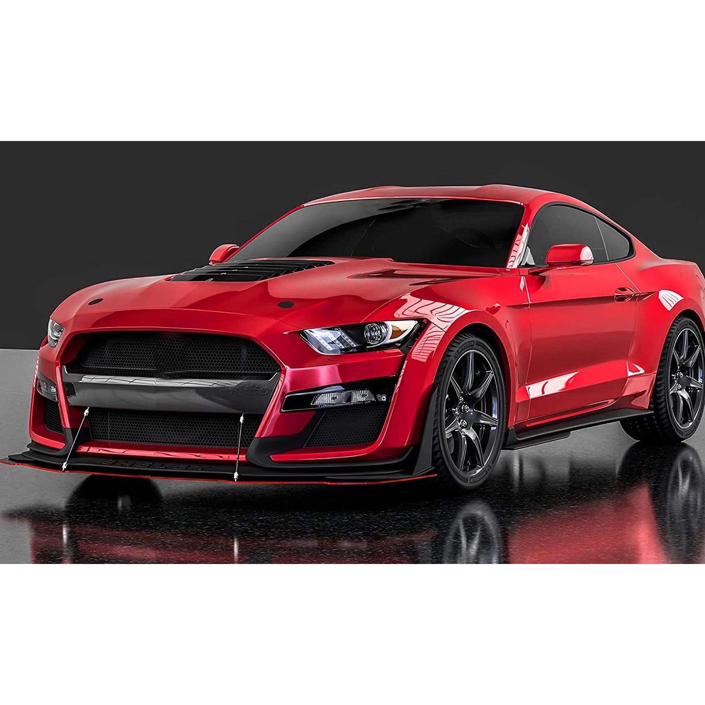 Set 2 Tije din Aluminiu reglabile pentru Consolidare Spoiler, lungime 10cm, IMITATIE CARBON-7