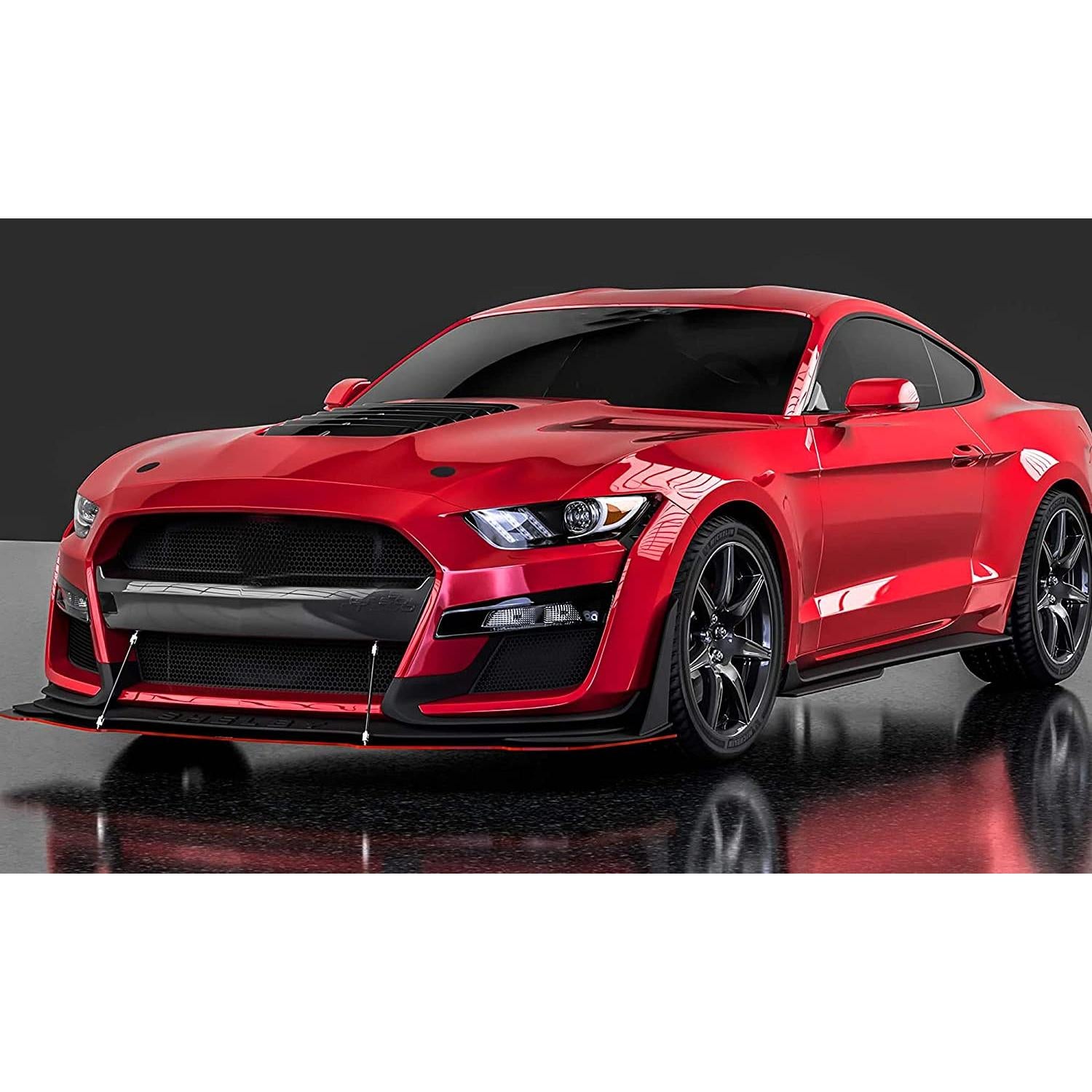 Set 2 Tije din Aluminiu reglabile pentru Consolidare Spoiler, lungime 10cm, IMITATIE CARBON-7