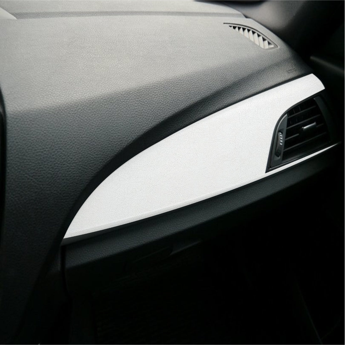 Folie Auto Colantare Trimuri, Model Piele Alba, 100 x 45cm-0