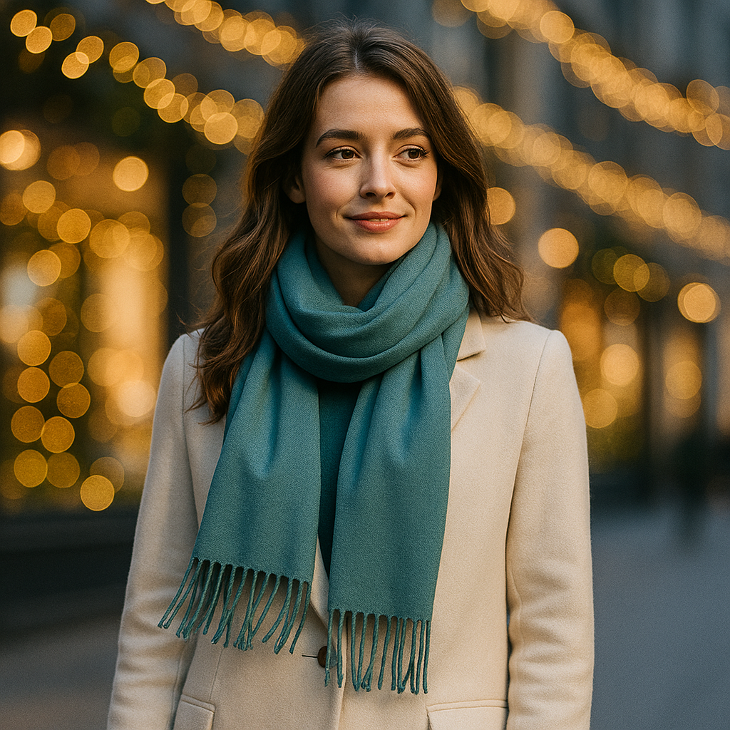 Esarfa din casmir, 190x65 cm