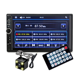 Player Video Auto dimensiune 2DIN, + Camera Marsarier INCLUSA, TouchScreen de 7 inch, 4 x 50W, model WDS-30 cu Bluetooth, Handsfree, Radio, MP3, WMA, MP4, AUX, Card, Telecomanda-0