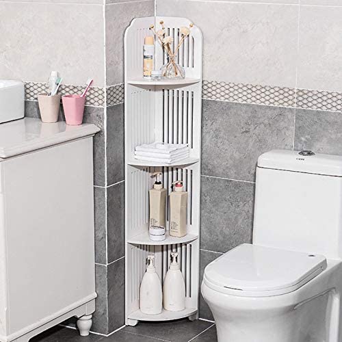 Coltar cu 4 etajere pentru baie