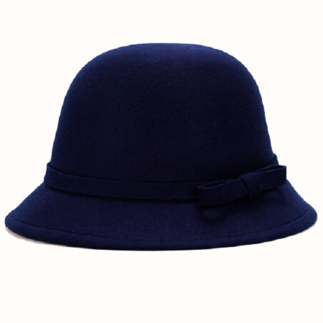 Palarie din stofa , fundita - Bluemarin