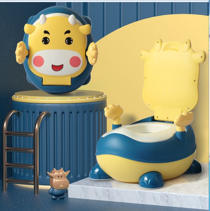 Olita multifunctionala pentru copii Vacuta, +6 luni, 25kg, roz/albastru/galben