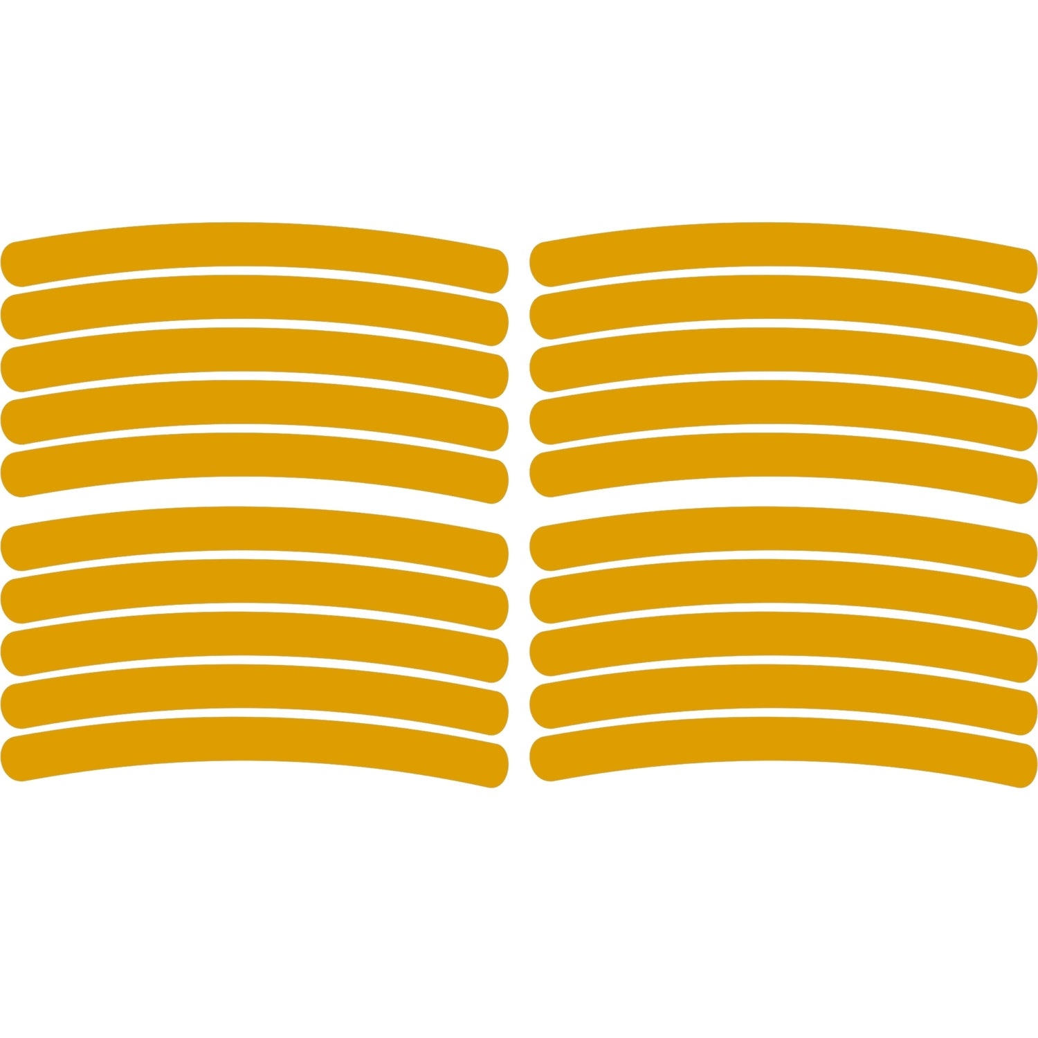 Set 20 bucati Elemente Reflectorizante "Wheel Arch" pentru autoturisme, biciclete, motociclete, atv-uri, scutere, culoare Orange-2