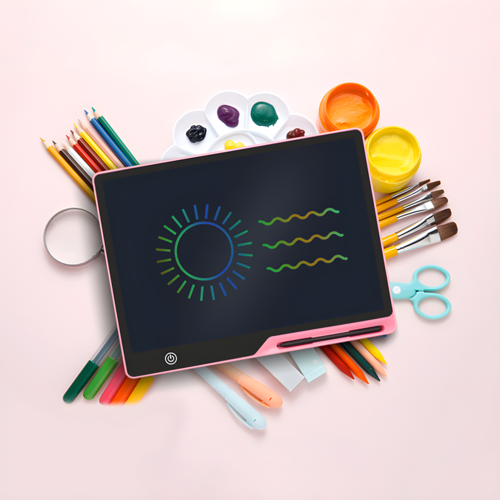 Tableta grafica de 16" pentru copii, culoare Roz, AVX-WT-RYMT-1201-BK-PINK-4