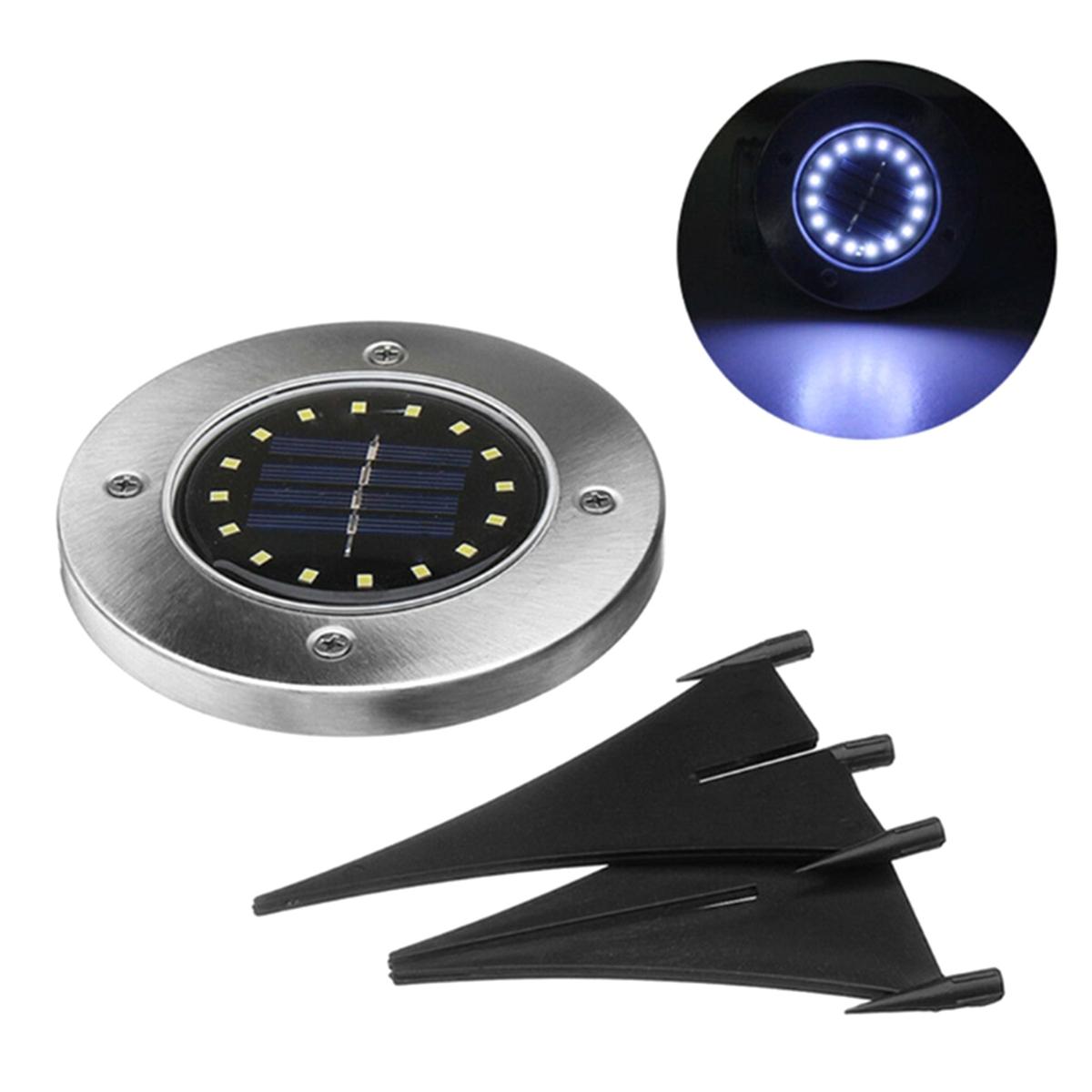 Lampa Solara estetica exterioara de gradina, cu 16 LED-uri, cu suport scurt-4