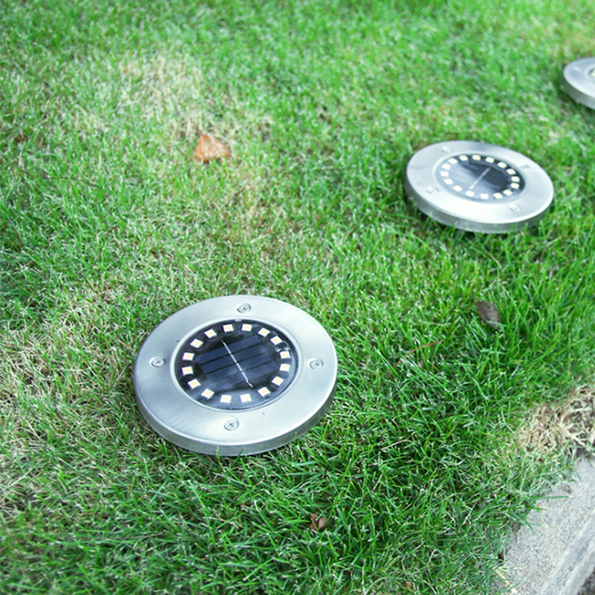 Lampa Solara estetica exterioara de gradina, cu 16 LED-uri, cu suport scurt-7