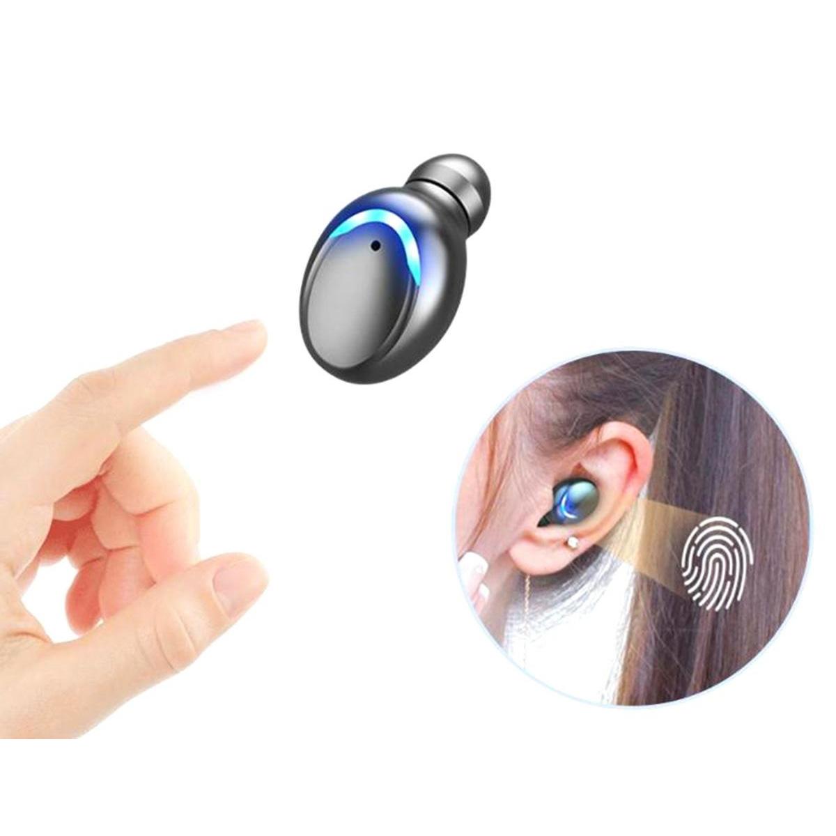 Casti fara fir TWS Ear Drops F9 cu statie de andocare/incarcare-3