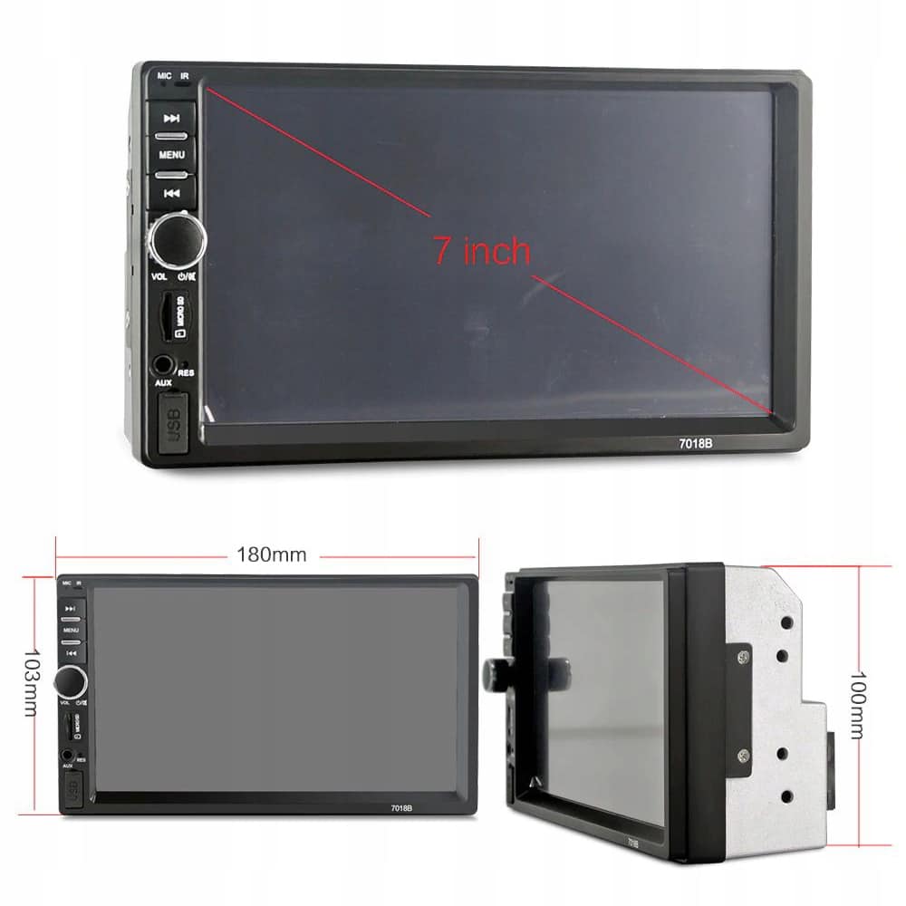 Player Video Auto dimensiune 2DIN, + Camera Marsarier INCLUSA, TouchScreen de 7 inch, 4 x 50W, model WDS-30 cu Bluetooth, Handsfree, Radio, MP3, WMA, MP4, AUX, Card, Telecomanda-3