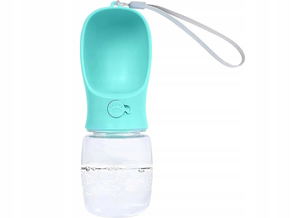 Sticla Portabila de Apa pentru Plimbarea Câinilor cu Bol Integrat 380ml