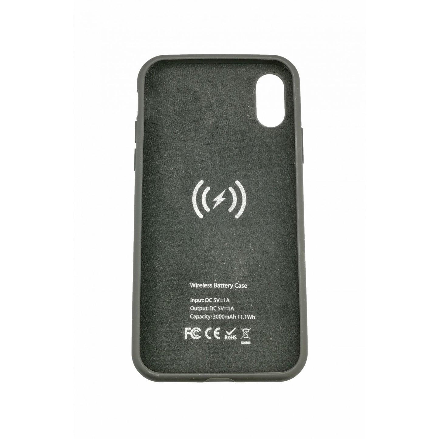 Acumulator extern iFans Battery Case 3000 mAh Wireless pentru Apple iPhone X, Negru-0