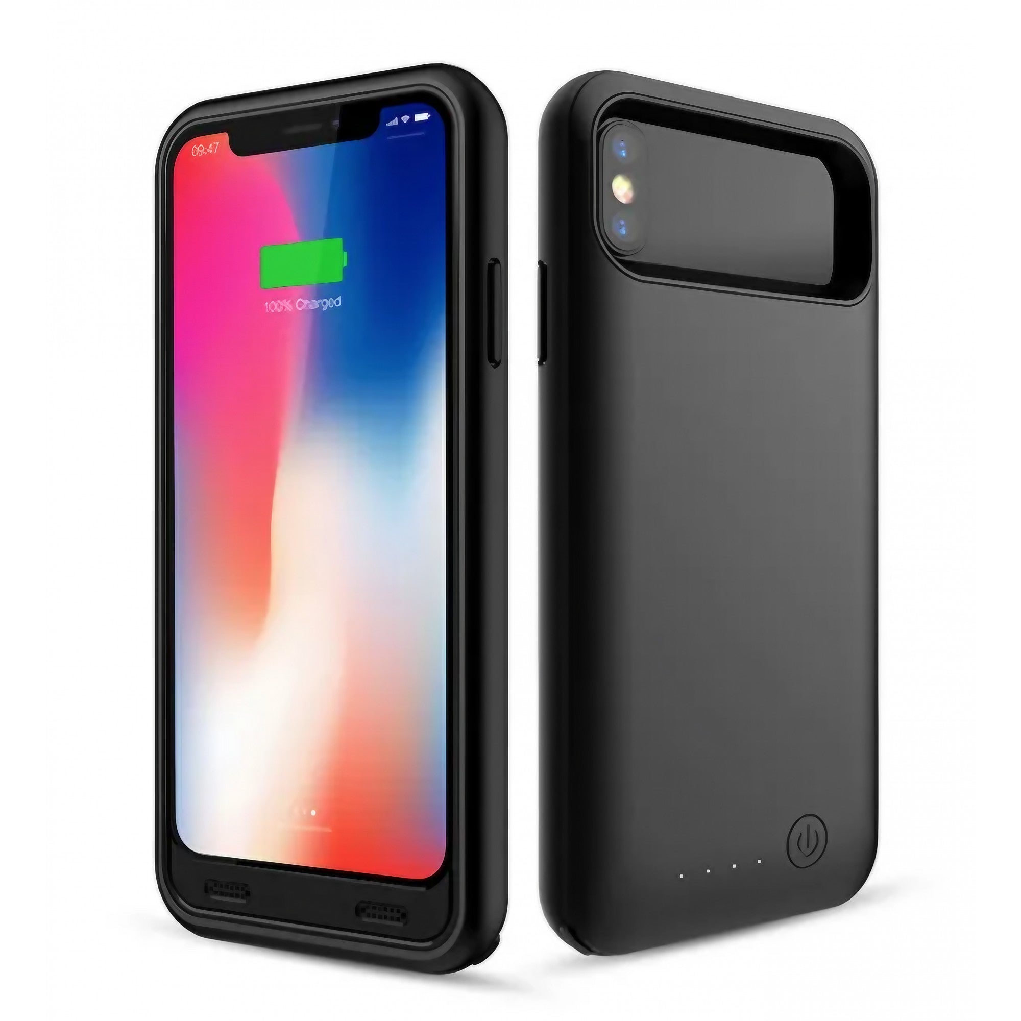 Acumulator extern iFans Battery Case 4000 mAh pentru Apple iPhone X, Negru-0