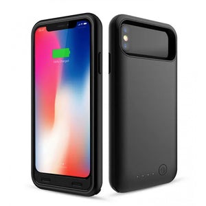 Acumulator extern iFans Battery Case 4000 mAh pentru Apple iPhone X, Negru-0