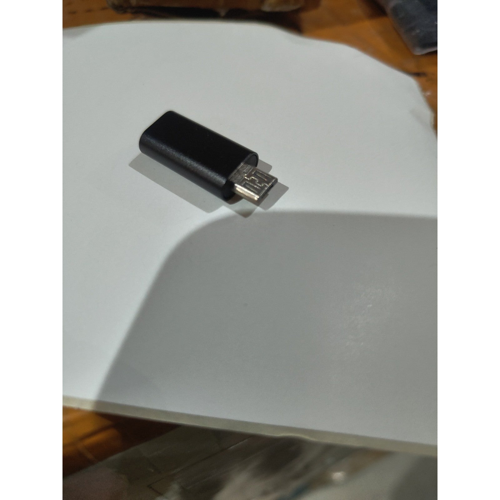 Adaptor iPhone(mama) to Micro-USB(tata) 2,8 cm, Flippy, Negru-1