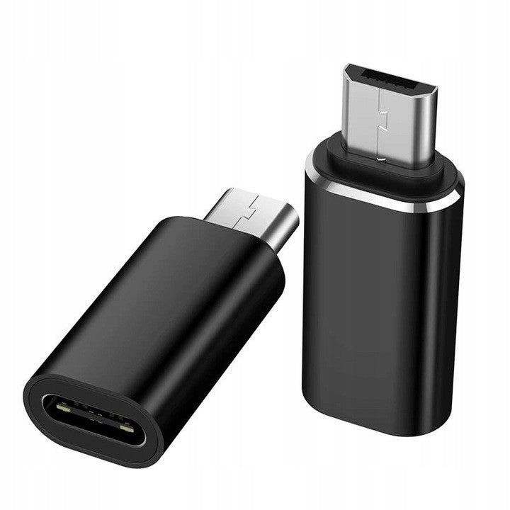 Adaptor iPhone(mama) to Micro-USB(tata) 2,8 cm, Flippy, Negru-0