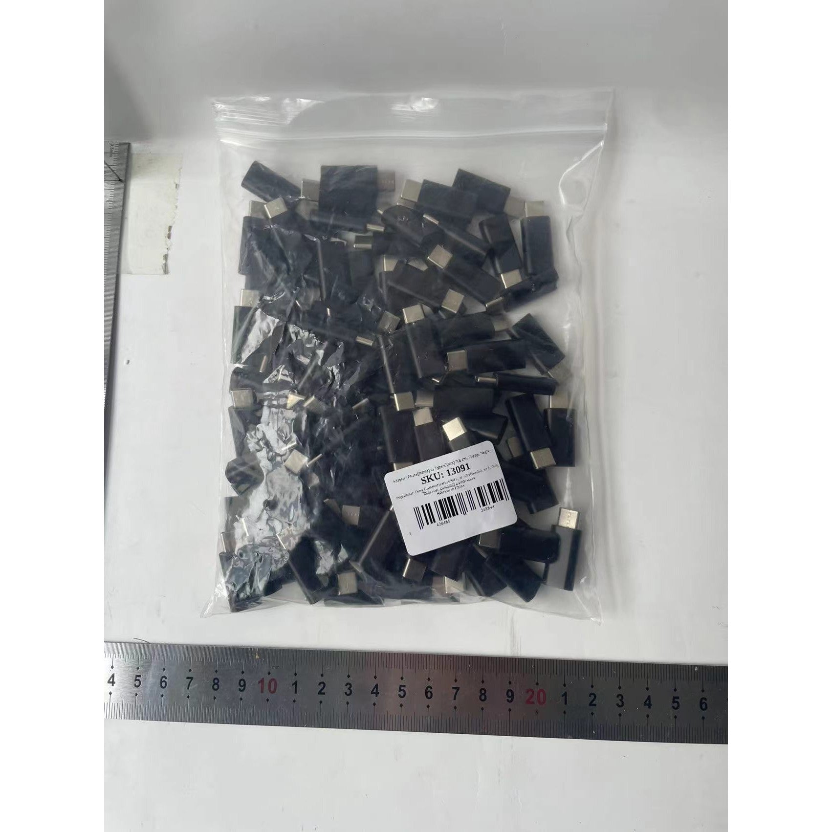 Adaptor iPhone(mama) to Type-C(tata) 2,8 cm, Flippy, Negru-4