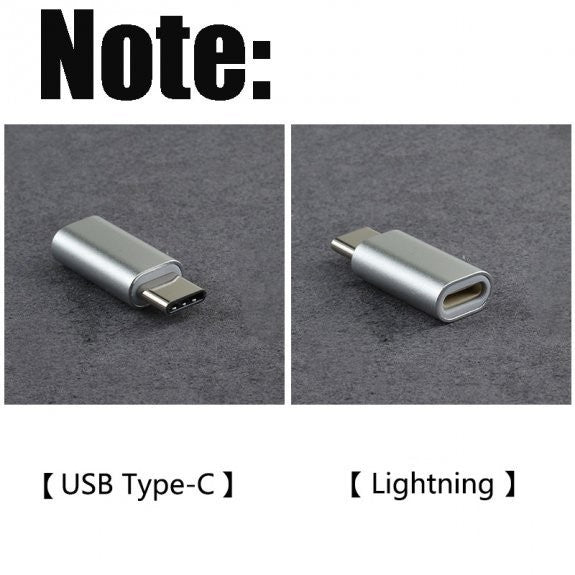 Adaptor Lightning (mama) to Type-C(tata) 2,8 cm Argintiu-1