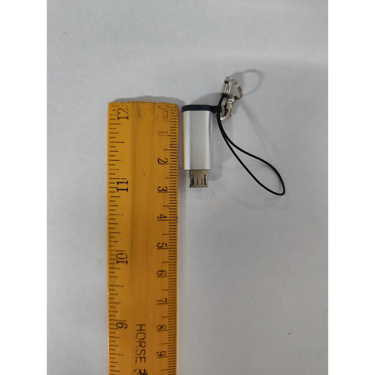 Adaptor Type C (mama) to Lightning (tata) cu Agatatoare Breloc inclusa, Argintiu-1
