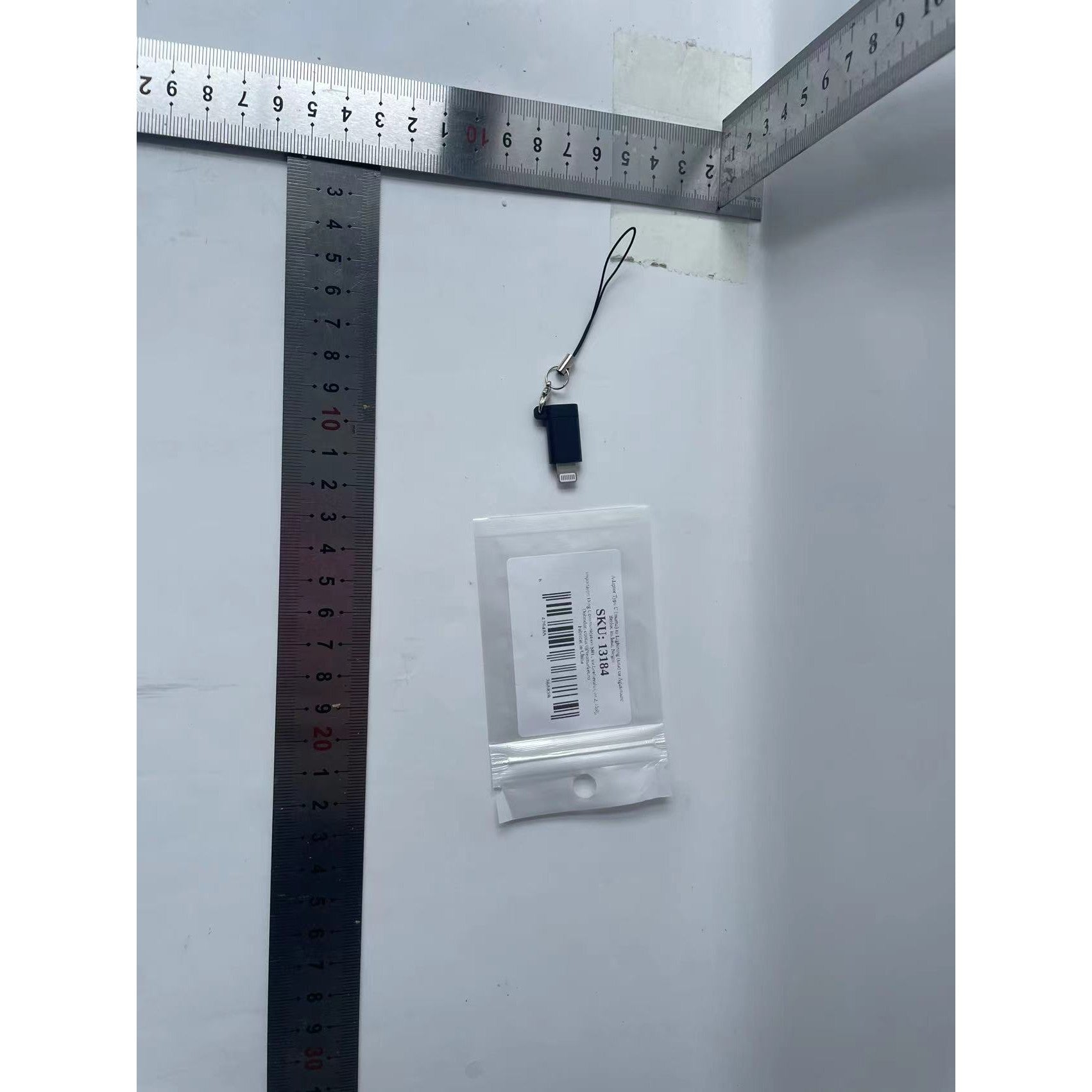 Adaptor Type C (mama) to Lightning (tata) cu Agatatoare Breloc inclusa, Negru-4