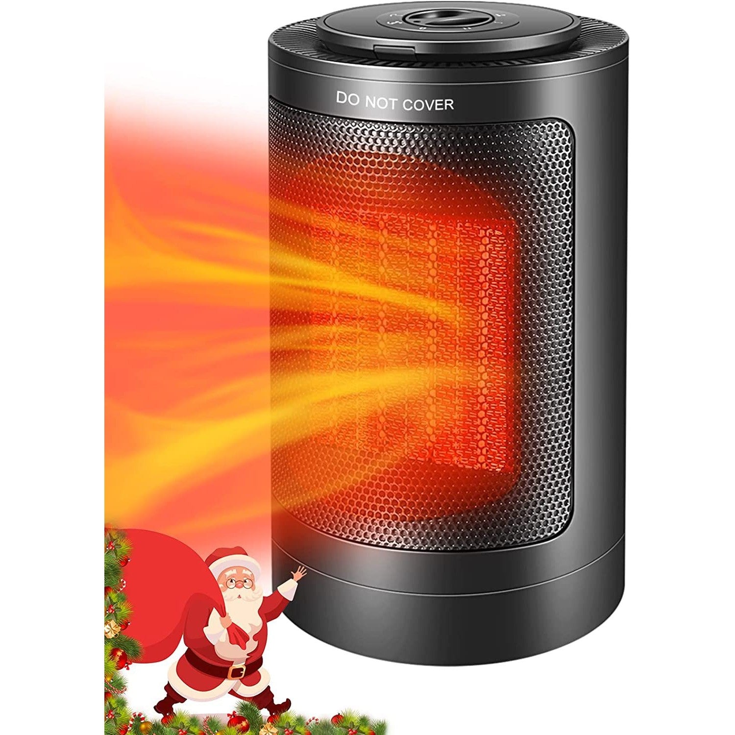 Aeroterma / Radiator ceramic Flippy PTC-1500K1, 1500 W, 2 trepte de putere, termostat reglabil, Negru-1