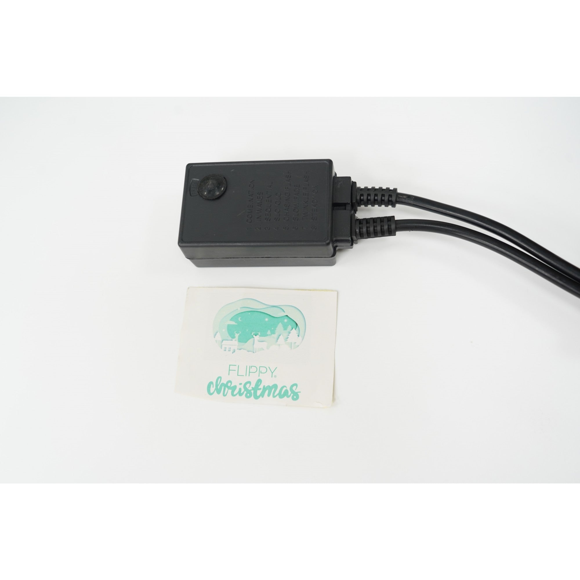 Alimentator furtun luminos, rezista pana la 50 m, Flippy, 8 jocuri de lumini, fir negru-3