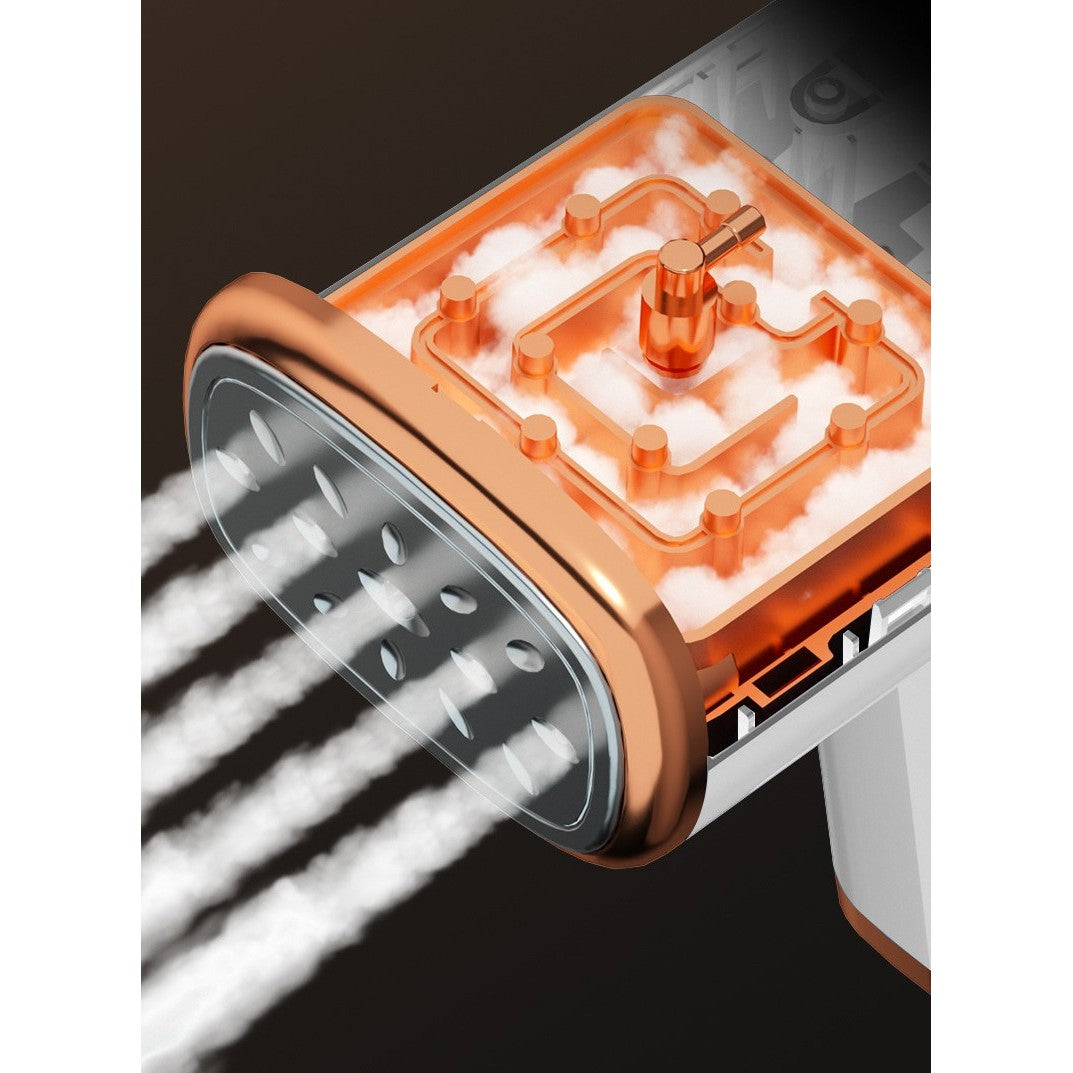 Aparat de Calcat Vertical Portabil cu Abur, Flippy, Putere 1000W, Rezervor de 100 ml, Priza, Functie Anti Calcar si Auto Curatare, Pliabil, 15x17x7.5 cm, Alb-7