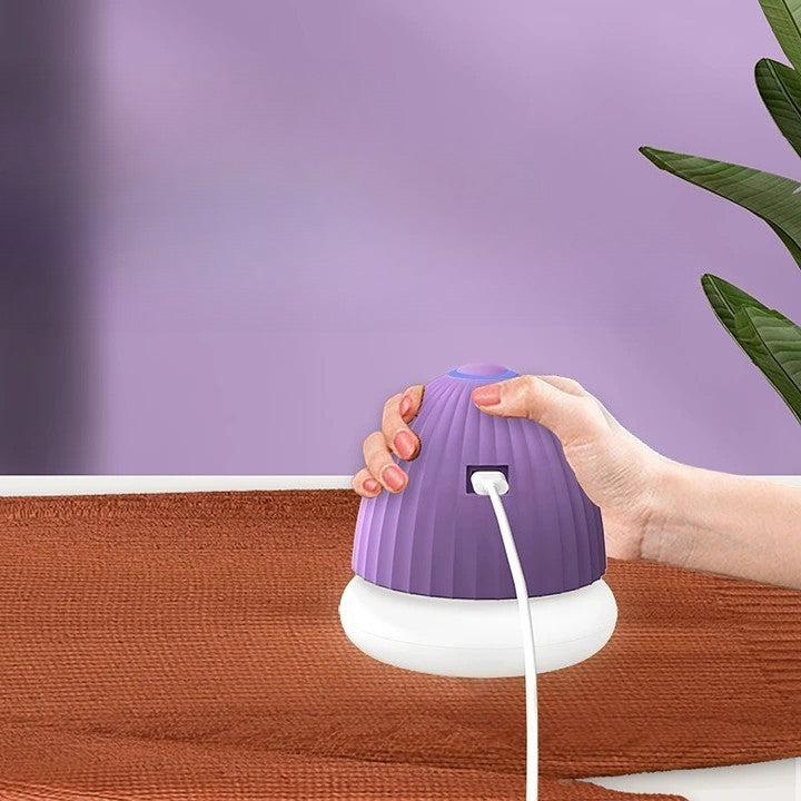 Aparat de Scame 2 in 1, Flippy, Curatare Haine si Lampa de Veghe, 3 Trepte, Incarcare Tip C, 4 W, 9 x 10 cm, Mov-4