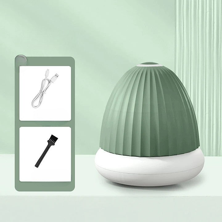 Aparat de Scame 2 in 1, Flippy, Curatare Haine si Lampa de Veghe, 3 Trepte, Incarcare Tip C, 4 W, 9 x 10 cm, Verde-1