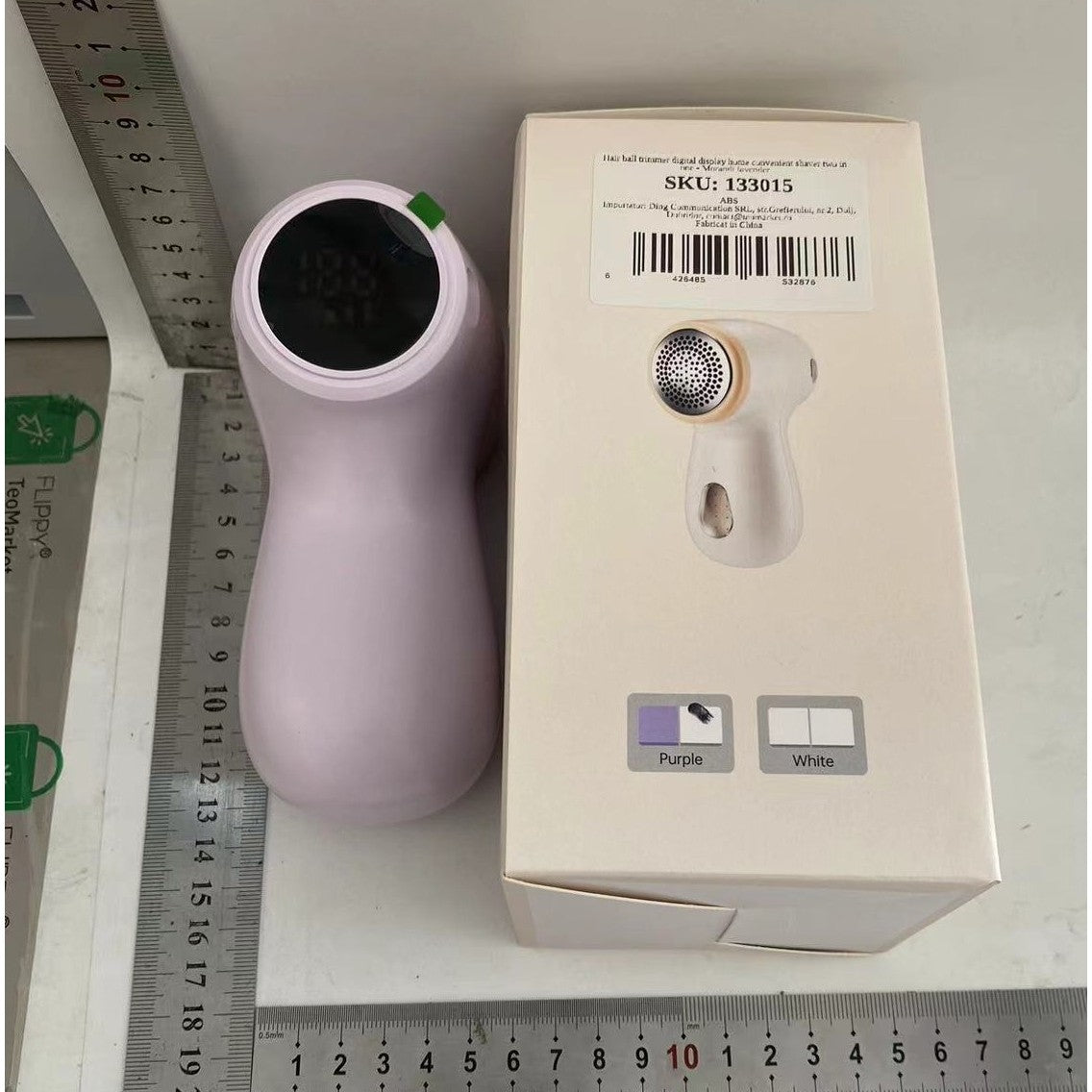 Aparat Electric de Curatat Scame 2in1, Flippy, Indepartare Scame si Aspirare, 15 x 8.5 cm, din ABS si Otel Inoxidabil, Incarcare USB Tip C, Mov-2