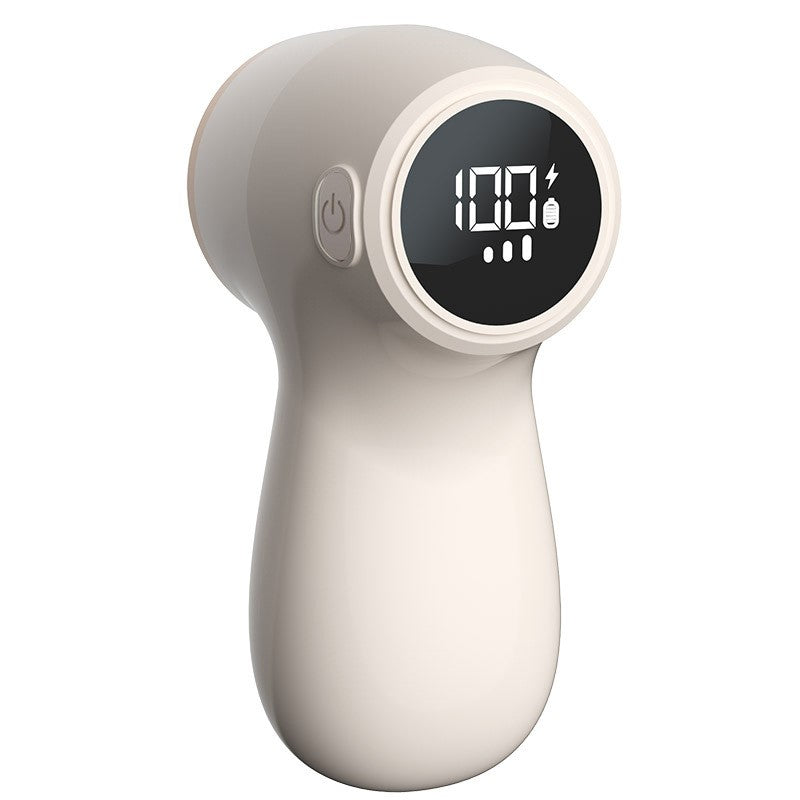 Aparat Electric de Curatat Scame 2in1, Flippy, Indepartare Scame si Aspirare, 15 x 8.5 cm, din ABS si Otel Inoxidabil, Incarcare USB Tip C, Bej-4
