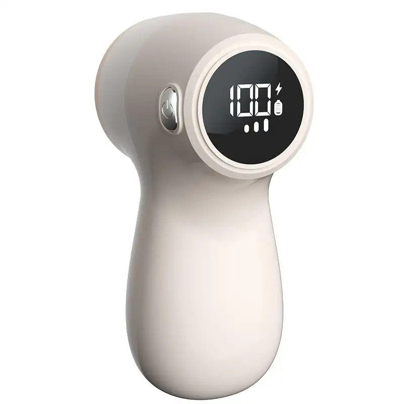 Aparat Electric de Curatat Scame 2in1, Flippy, Indepartare Scame si Aspirare, 15 x 8.5 cm, din ABS si Otel Inoxidabil, Incarcare USB Tip C, Bej-0