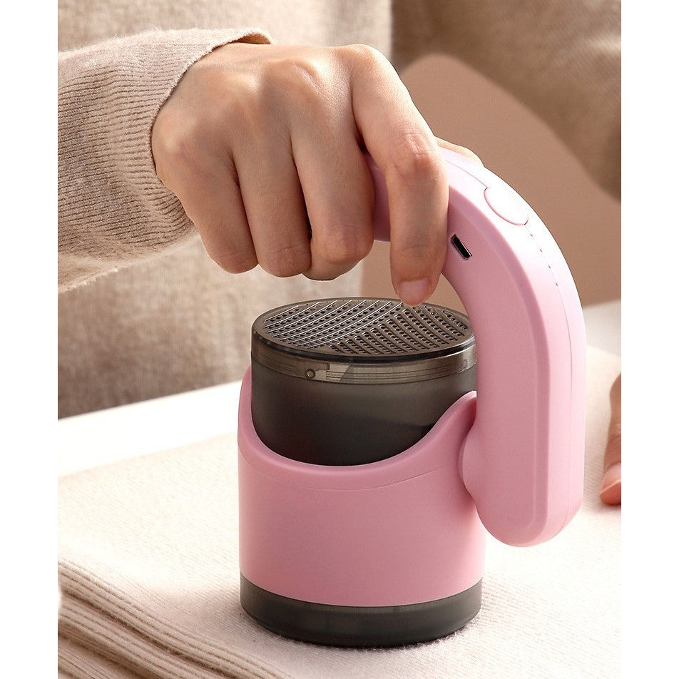 Aparat Pentru Curatat Scame, Par Si Praf, Flippy, cu LED, Pentru Diferite Tipuri De Material, Cu Lame Din Otel Inoxidabil, Compartiment de Depozitare, Maner Reglabil, 11x10.5x8.7 cm, Roz-2