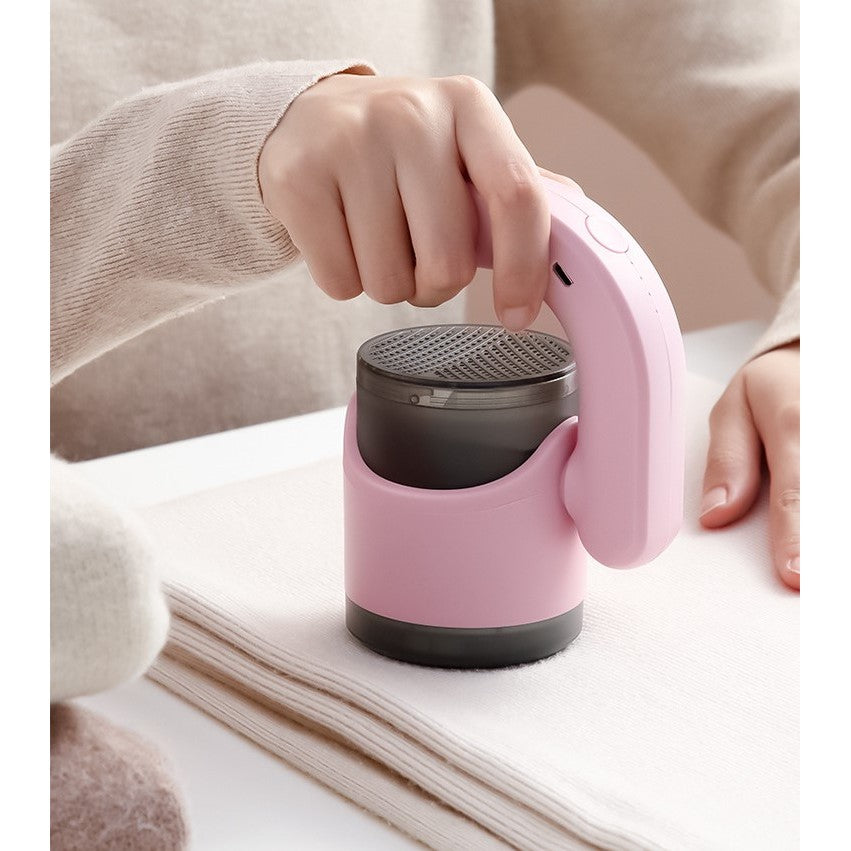 Aparat Pentru Curatat Scame, Par Si Praf, Flippy, cu LED, Pentru Diferite Tipuri De Material, Cu Lame Din Otel Inoxidabil, Compartiment de Depozitare, Maner Reglabil, 11x10.5x8.7 cm, Roz-3