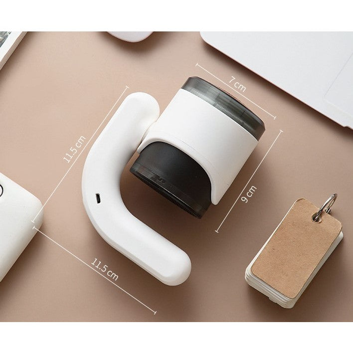 Aparat Pentru Curatat Scame, Par Si Praf, Flippy, cu LED, Pentru Diferite Tipuri De Material, Cu Lame Din Otel Inoxidabil, Compartiment de Depozitare, Maner Reglabil, 11x10.5x8.7 cm, Alb-2