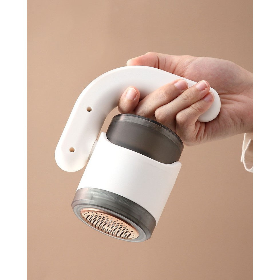 Aparat Pentru Curatat Scame, Par Si Praf, Flippy, cu LED, Pentru Diferite Tipuri De Material, Cu Lame Din Otel Inoxidabil, Compartiment de Depozitare, Maner Reglabil, 11x10.5x8.7 cm, Alb-3