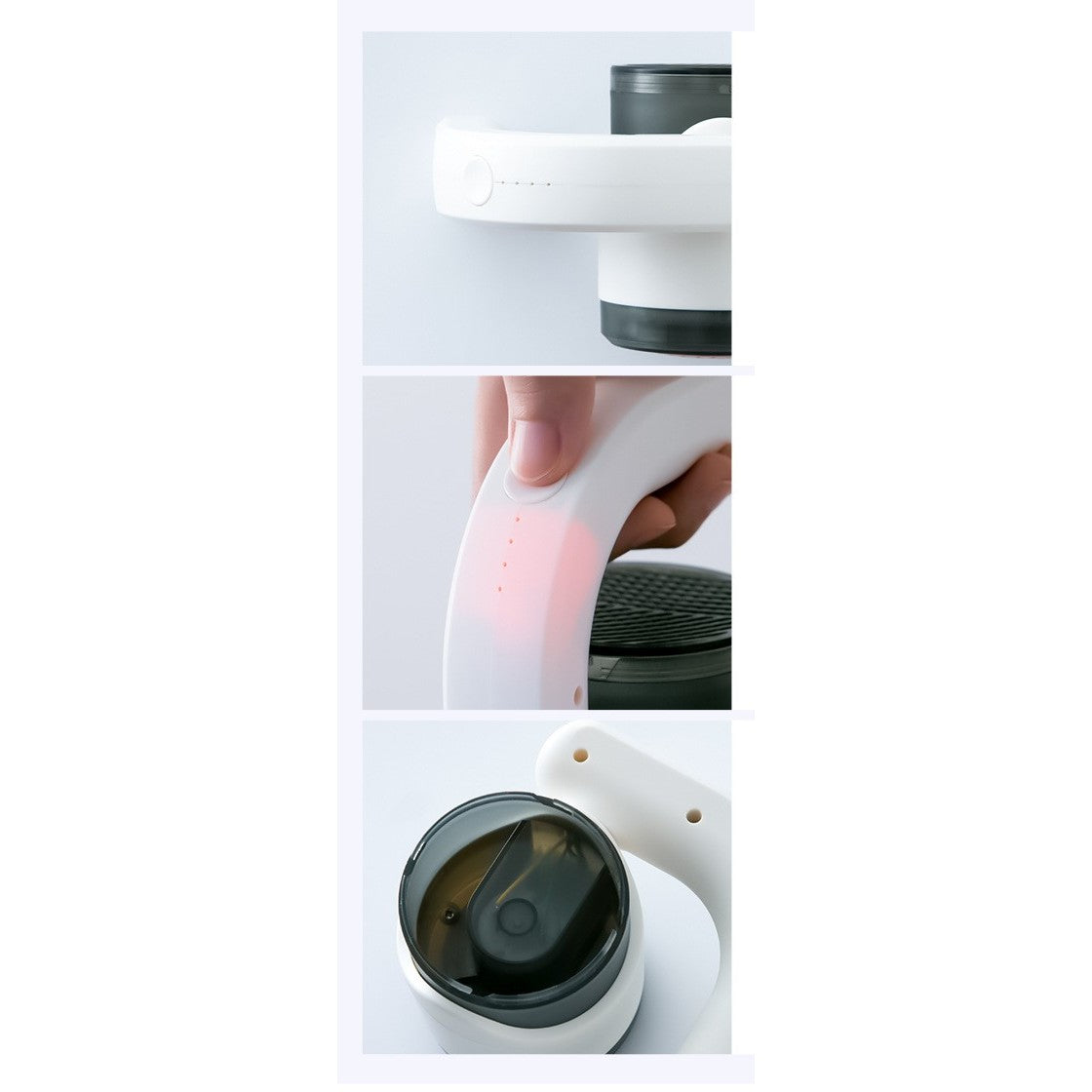 Aparat Pentru Curatat Scame, Par Si Praf, Flippy, cu LED, Pentru Diferite Tipuri De Material, Cu Lame Din Otel Inoxidabil, Compartiment de Depozitare, Maner Reglabil, 11x10.5x8.7 cm, Alb-6