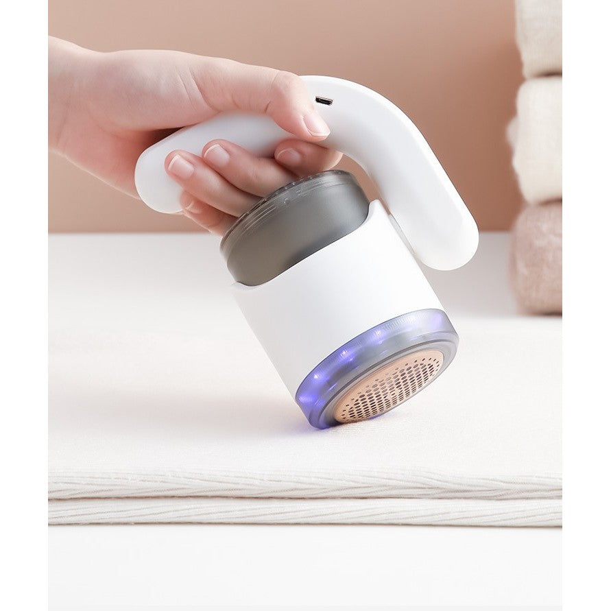 Aparat Pentru Curatat Scame, Par Si Praf, Flippy, cu LED, Pentru Diferite Tipuri De Material, Cu Lame Din Otel Inoxidabil, Compartiment de Depozitare, Maner Reglabil, 11x10.5x8.7 cm, Alb-9