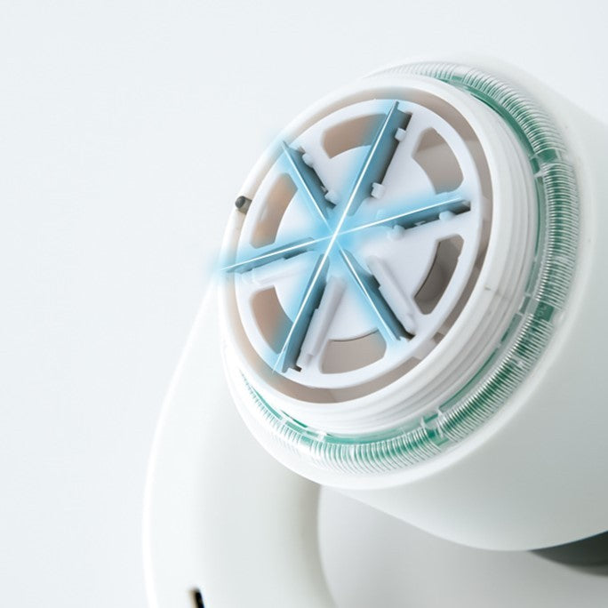 Aparat Pentru Curatat Scame, Par Si Praf, Flippy, cu LED, Pentru Diferite Tipuri De Material, Cu Lame Din Otel Inoxidabil, Compartiment de Depozitare, Maner Reglabil, 11x10.5x8.7 cm, Alb-12