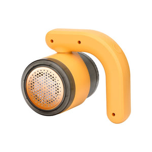 Aparat Pentru Curatat Scame, Par Si Praf, Flippy, cu LED, Pentru Diferite Tipuri De Material, Cu Lame Din Otel Inoxidabil, Compartiment de Depozitare, Maner Reglabil, 11x10.5x8.7 cm, Galben-0