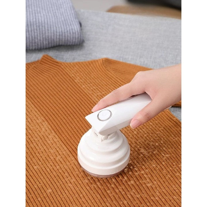 Aparat Pentru Curatat Scame, Par Si Praf, Flippy, Trimmer pentru Diferite Tipuri De Material, Cu Lame Din Otel Inoxidabil, Maner Flexibil, Incarcare Prin USB, 13x8 cm, Alb-2