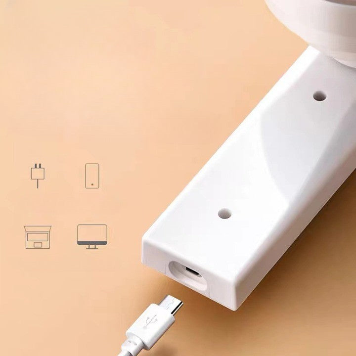 Aparat Pentru Curatat Scame, Par Si Praf, Flippy, Trimmer pentru Diferite Tipuri De Material, Cu Lame Din Otel Inoxidabil, Maner Flexibil, Incarcare Prin USB, 13x8 cm, Alb-9