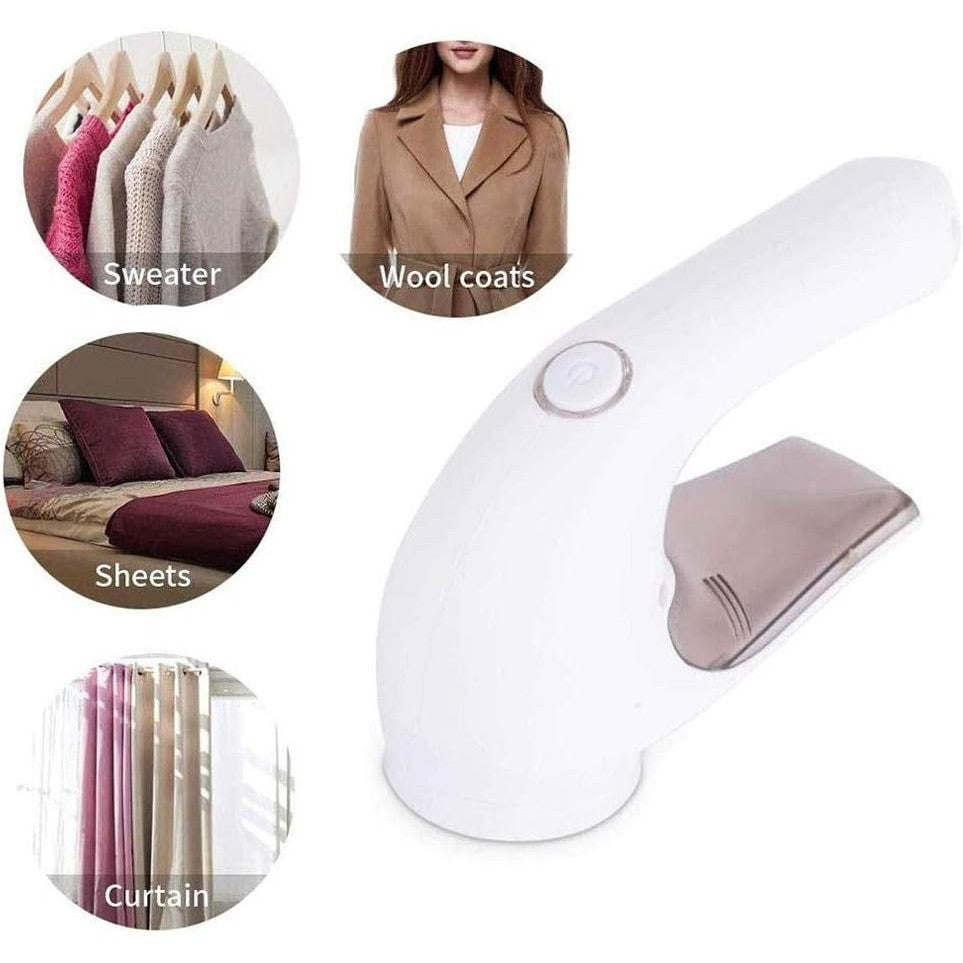 Aparat Pentru Curatat Scame, Par Si Praf, Flippy, Trimmer pentru Diferite Tipuri De Material, Cu Lame Din Otel Inoxidabil, Maner Ergonomic, Incarcare Prin USB, 15x6x9 cm, Alb-2