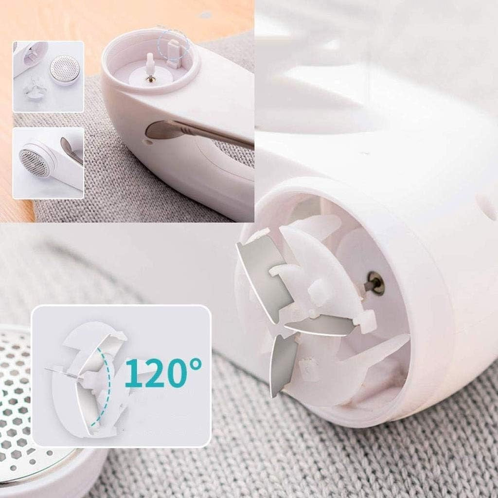 Aparat Pentru Curatat Scame, Par Si Praf, Flippy, Trimmer pentru Diferite Tipuri De Material, Cu Lame Din Otel Inoxidabil, Maner Ergonomic, Incarcare Prin USB, 15x6x9 cm, Alb-5