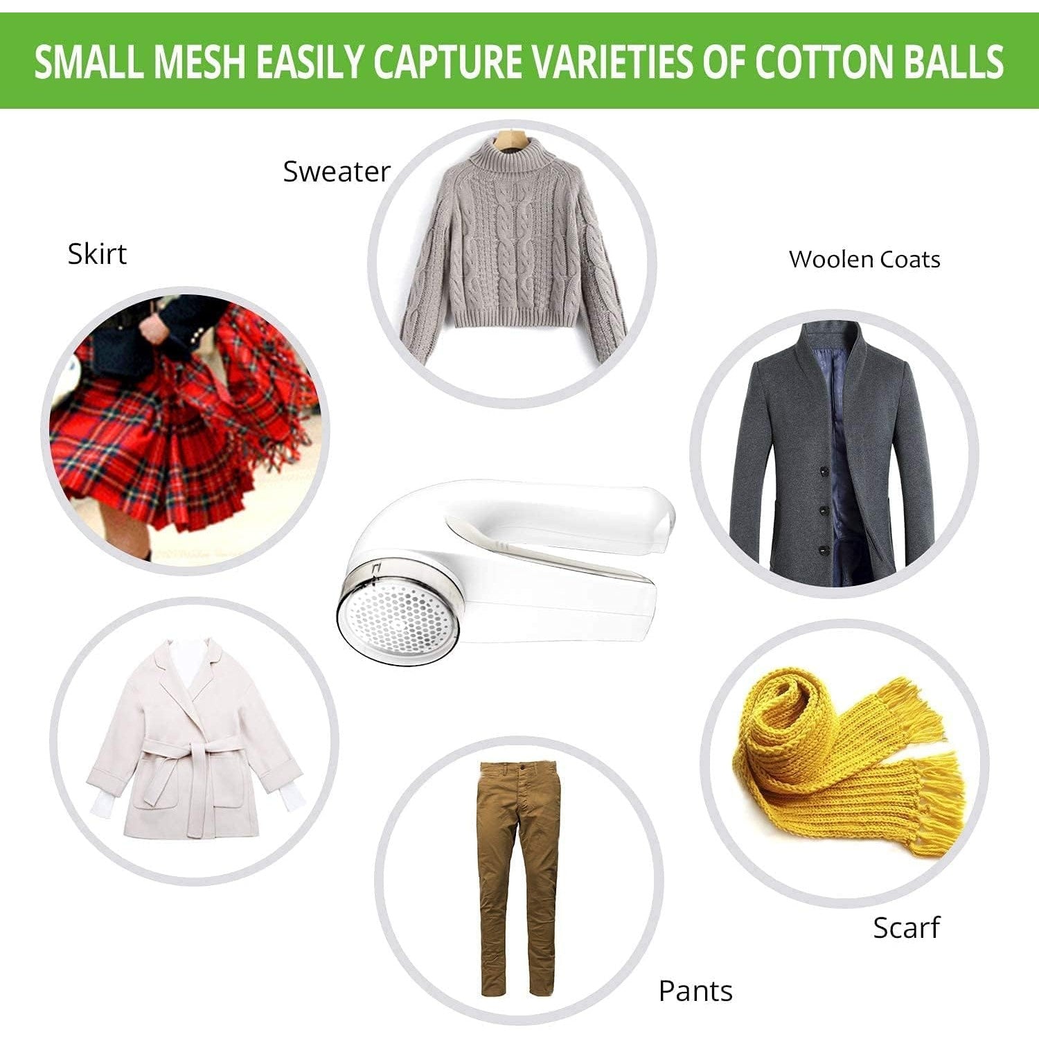 Aparat Pentru Curatat Scame, Par Si Praf, Flippy, Trimmer pentru Diferite Tipuri De Material, Cu Lame Din Otel Inoxidabil, Maner Ergonomic, Incarcare Prin USB, 15x6x9 cm, Alb-7