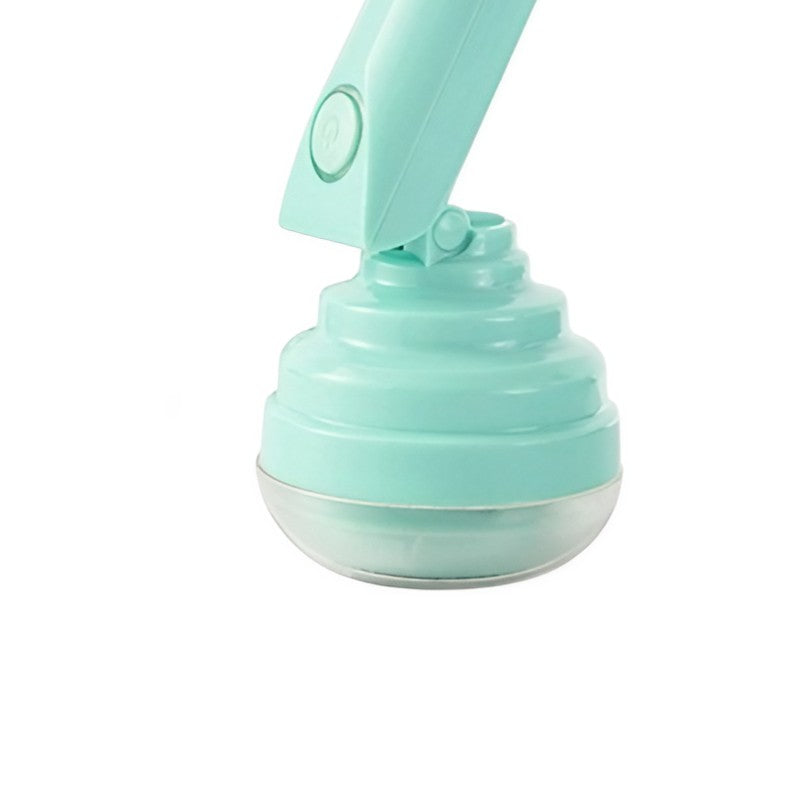 Aparat Pentru Curatat Scame, Par Si Praf, Flippy, Trimmer pentru Diferite Tipuri De Material, Cu Lame Din Otel Inoxidabil, Maner Flexibil, Incarcare Prin USB, 13x8 cm, Verde-3