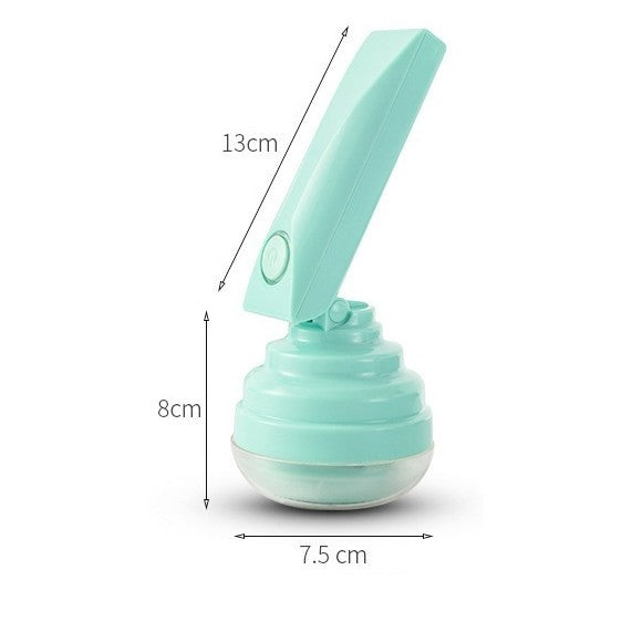 Aparat Pentru Curatat Scame, Par Si Praf, Flippy, Trimmer pentru Diferite Tipuri De Material, Cu Lame Din Otel Inoxidabil, Maner Flexibil, Incarcare Prin USB, 13x8 cm, Verde-5