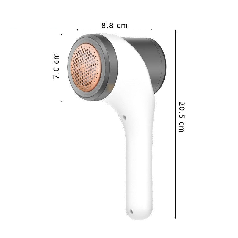 Aparat Scame si Par Haine, Flippy, Electric, USB inclus, Periuta Curatare, pentru Diferite Tesaturi, 3 Trepte, 20.5 x 8.8 x 7 cm, Alb-3