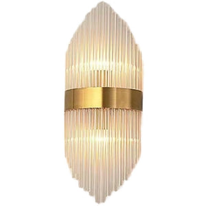Aplica de Perete, Flippy, pentru Interior, din Otel Inoxidabil si Sticla, LED, Auriu, 45x18 cm-0